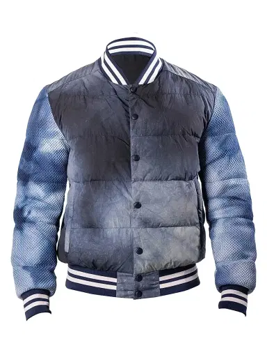 Maceoo Men's Bomber Jacket - Blue | Thumbnail 1 Maceoo Men's Bomber Jacket - Blue | Thumbnail 1
