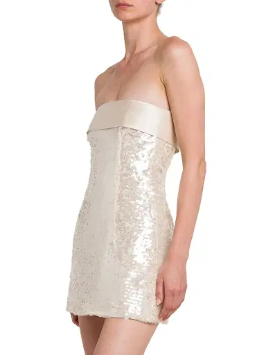Philosophy di Lorenzo Serafini Women's Sequin Strapless Minidress | Thumbnail 4 Philosophy di Lorenzo Serafini Women's Sequin Strapless Minidress | Thumbnail 4