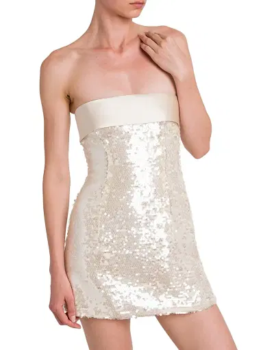 Philosophy di Lorenzo Serafini Women's Sequin Strapless Minidress | Thumbnail 6 Philosophy di Lorenzo Serafini Women's Sequin Strapless Minidress | Thumbnail 6