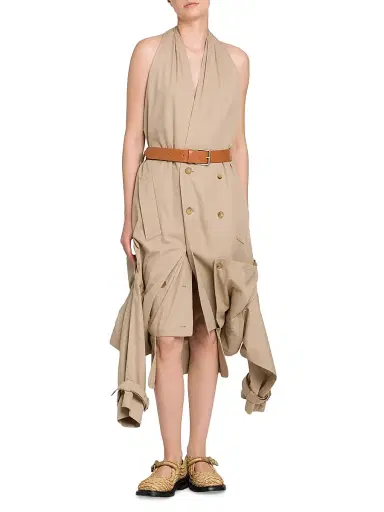 MOSCHINO Women's Reconstructed Halter Trench Dress | Thumbnail 3 MOSCHINO Women's Reconstructed Halter Trench Dress | Thumbnail 3
