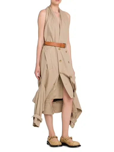 MOSCHINO Women's Reconstructed Halter Trench Dress | Thumbnail 4 MOSCHINO Women's Reconstructed Halter Trench Dress | Thumbnail 4
