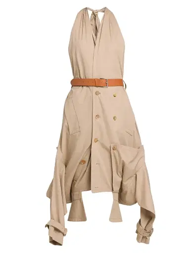 MOSCHINO Women's Reconstructed Halter Trench Dress | Thumbnail 1 MOSCHINO Women's Reconstructed Halter Trench Dress | Thumbnail 1