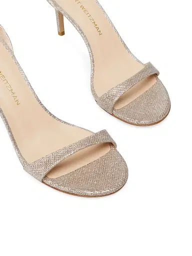 Stuart Weitzman Women's Nudist II Leather Sandals - Poudre | Thumbnail 4 Stuart Weitzman Women's Nudist II Leather Sandals - Poudre | Thumbnail 4