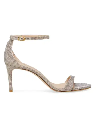 Stuart Weitzman Women's Nudist II Leather Sandals - Poudre | Thumbnail 1 Stuart Weitzman Women's Nudist II Leather Sandals - Poudre | Thumbnail 1