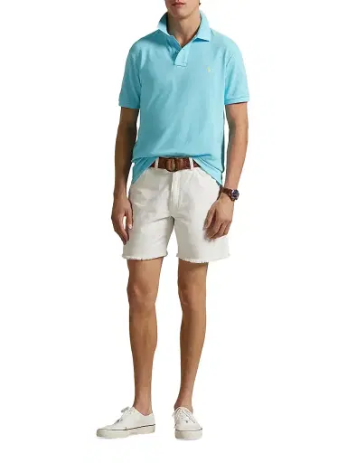 Polo Ralph Lauren Men's Custom-Slim-Fit Mesh Polo Shirt - Aqua Blue - Size XXL | Thumbnail 2 Polo Ralph Lauren Men's Custom-Slim-Fit Mesh Polo Shirt - Aqua Blue - Size XXL | Thumbnail 2