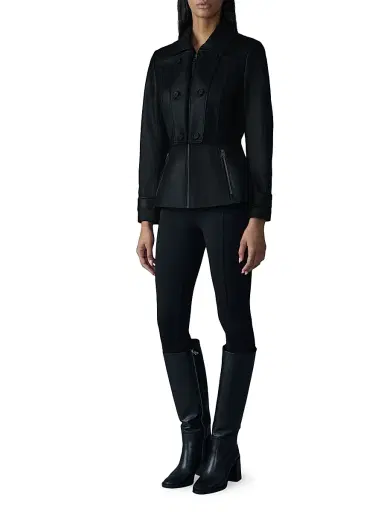 Mackage Women's Barbara Leather Jacket - Earth Brown - Size Medium | Thumbnail 2 Mackage Women's Barbara Leather Jacket - Earth Brown - Size Medium | Thumbnail 2