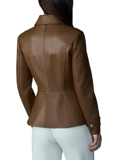 Mackage Women's Barbara Leather Jacket - Earth Brown - Size Medium | Thumbnail 5 Mackage Women's Barbara Leather Jacket - Earth Brown - Size Medium | Thumbnail 5