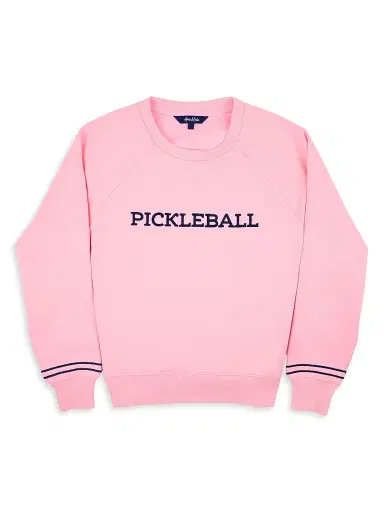 Ame & Lulu Women's Play All Embroidered Crewneck Sweatshirt - Pink - Size Small | Thumbnail 1 Ame & Lulu Women's Play All Embroidered Crewneck Sweatshirt - Pink - Size Small | Thumbnail 1