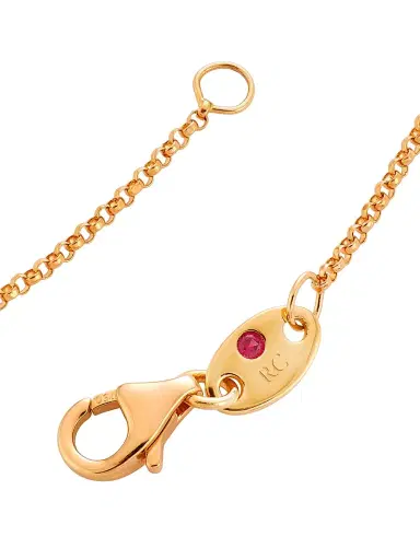 Roberto Coin Women's Domino 18K Rose Gold & 0.8 TCW Diamond X Pendant Necklace - Pink | Thumbnail 3 Roberto Coin Women's Domino 18K Rose Gold & 0.8 TCW Diamond X Pendant Necklace - Pink | Thumbnail 3