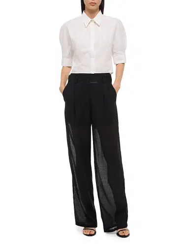 Helmut Lang Women's Articulated Shoulder Shirt - White - Size XL | Thumbnail 2 Helmut Lang Women's Articulated Shoulder Shirt - White - Size XL | Thumbnail 2