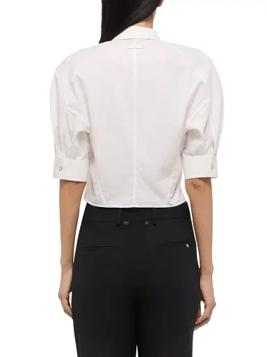 Helmut Lang Women's Articulated Shoulder Shirt - White - Size XL | Thumbnail 5 Helmut Lang Women's Articulated Shoulder Shirt - White - Size XL | Thumbnail 5