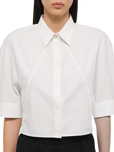 Helmut Lang Women's Articulated Shoulder Shirt - White - Size XL | Thumbnail 6 Helmut Lang Women's Articulated Shoulder Shirt - White - Size XL | Thumbnail 6