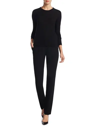 Ralph Lauren Collection Women's Crewneck Wool-Blend Sweater - Black - Size XS | Thumbnail 2 Ralph Lauren Collection Women's Crewneck Wool-Blend Sweater - Black - Size XS | Thumbnail 2