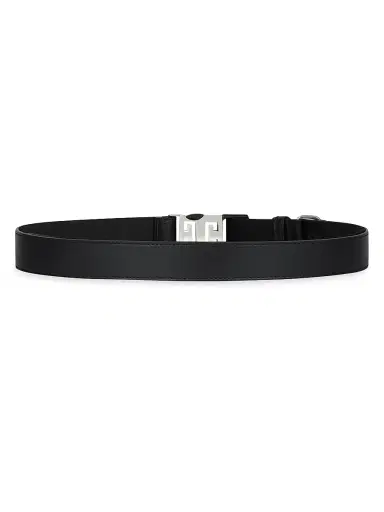 Givenchy Men's 4G Belt in Leather and Canvas - Black | Thumbnail 2 Givenchy Men's 4G Belt in Leather and Canvas - Black | Thumbnail 2