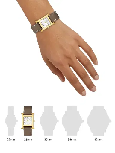HERMÈS Women's Heure H 18K-Gold-Plated & Leather Strap Watch/25MM - Yellow Gold | Thumbnail 2 HERMÈS Women's Heure H 18K-Gold-Plated & Leather Strap Watch/25MM - Yellow Gold | Thumbnail 2