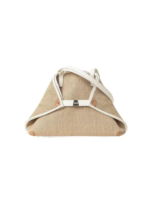 Women's Ai Convertible Raffia & Leather Shopper Tote Bag - Nature White Women's Ai Convertible Raffia & Leather Shopper Tote Bag - Nature White
