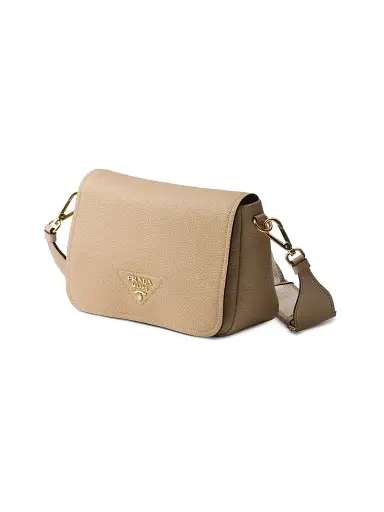 Prada Women's Leather Shoulder Bag - Beige Khaki | Thumbnail 2 Prada Women's Leather Shoulder Bag - Beige Khaki | Thumbnail 2