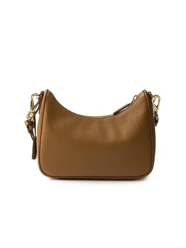 Prada Women's Re-Edition Saffiano Leather Shoulder Bag - Brown | Thumbnail 3 Prada Women's Re-Edition Saffiano Leather Shoulder Bag - Brown | Thumbnail 3