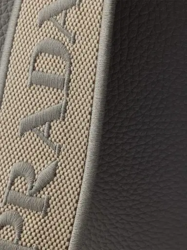Prada Women's Leather Shoulder Bag - Light Grey | Thumbnail 6 Prada Women's Leather Shoulder Bag - Light Grey | Thumbnail 6