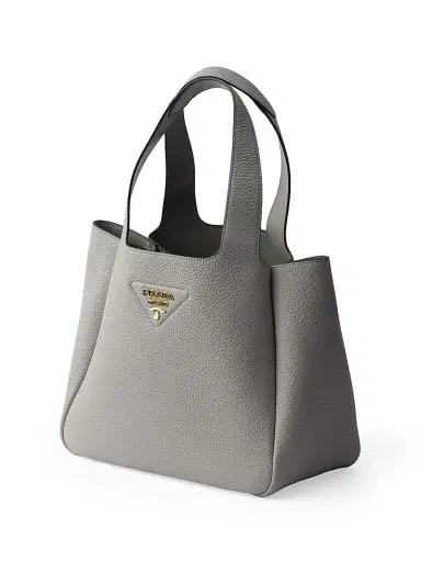 Prada Women's Leather Tote Bag - Light Grey | Thumbnail 2 Prada Women's Leather Tote Bag - Light Grey | Thumbnail 2