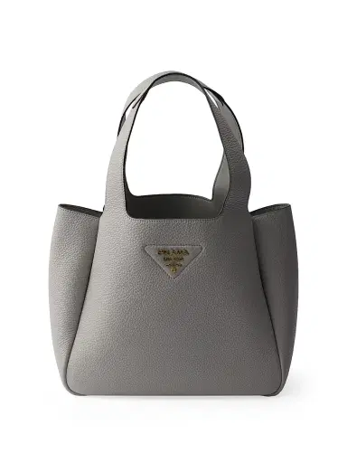 Prada Women's Leather Tote Bag - Light Grey | Thumbnail 1 Prada Women's Leather Tote Bag - Light Grey | Thumbnail 1