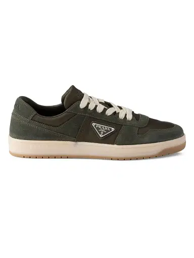 Prada Men's Downtown Re-Nylon and Suede Sneakers - Dark Green | Thumbnail 17 Prada Men's Downtown Re-Nylon and Suede Sneakers - Dark Green | Thumbnail 17