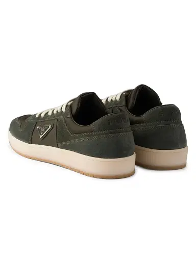 Prada Men's Downtown Re-Nylon and Suede Sneakers - Dark Green | Thumbnail 19 Prada Men's Downtown Re-Nylon and Suede Sneakers - Dark Green | Thumbnail 19