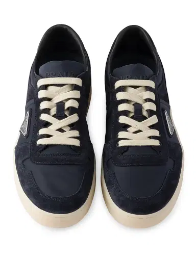 Prada Men's Downtown Re-Nylon and Suede Sneakers - Dark Green | Thumbnail 6 Prada Men's Downtown Re-Nylon and Suede Sneakers - Dark Green | Thumbnail 6