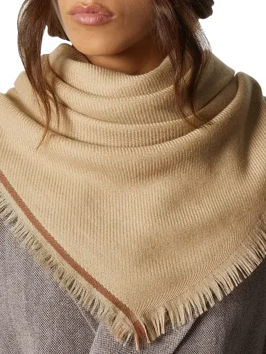Loro Piana Women's Four in Hand Cashmere Shawl - Pine Nuts | Thumbnail 2 Loro Piana Women's Four in Hand Cashmere Shawl - Pine Nuts | Thumbnail 2