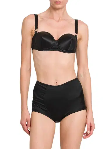 Dolce & Gabbana Women's Silk Satin Semi-Padded Bra - Black - Size Large | Thumbnail 3 Dolce & Gabbana Women's Silk Satin Semi-Padded Bra - Black - Size Large | Thumbnail 3
