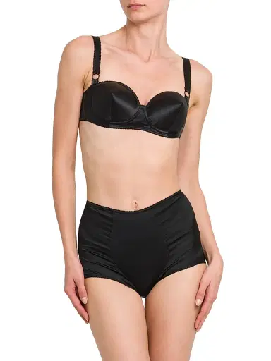 Dolce & Gabbana Women's Silk Satin Semi-Padded Bra - Black - Size Large | Thumbnail 4 Dolce & Gabbana Women's Silk Satin Semi-Padded Bra - Black - Size Large | Thumbnail 4