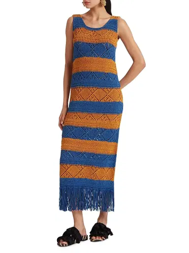 La DoubleJ Women's The Yarn Dress - Solid Blue Petrol - Size XS | Thumbnail 3 La DoubleJ Women's The Yarn Dress - Solid Blue Petrol - Size XS | Thumbnail 3