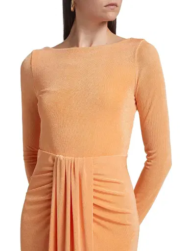 Significant Other Women's Dakota Velour Maxi Dress - Apricot | Thumbnail 6 Significant Other Women's Dakota Velour Maxi Dress - Apricot | Thumbnail 6