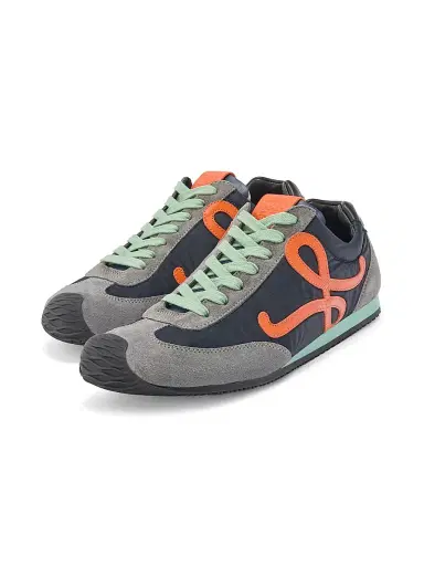 LOEWE Men's Ballet Runner 2.0 Low-Top Sneakers - Navy Orange | Thumbnail 2 LOEWE Men's Ballet Runner 2.0 Low-Top Sneakers - Navy Orange | Thumbnail 2