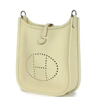 HERMÈS Hermes Evelyne TPM Jaune Milton Clemence Palladium Hardware | Thumbnail 5 HERMÈS Hermes Evelyne TPM Jaune Milton Clemence Palladium Hardware | Thumbnail 5