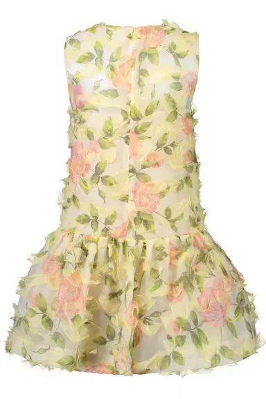 Oscar de la Renta Sleeveless English Rose Dress | Thumbnail 6 Oscar de la Renta Sleeveless English Rose Dress | Thumbnail 6