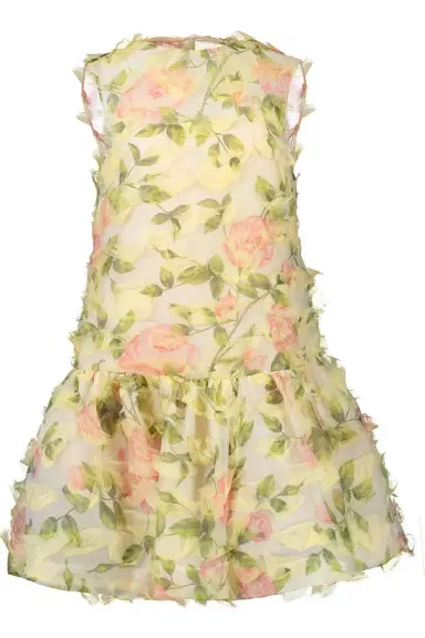 Oscar de la Renta Sleeveless English Rose Dress | Thumbnail 1 Oscar de la Renta Sleeveless English Rose Dress | Thumbnail 1
