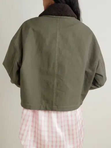 Loewe Shearling-trimmed Cotton-drill Jacket | Thumbnail 3 Loewe Shearling-trimmed Cotton-drill Jacket | Thumbnail 3