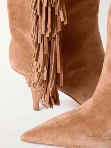 Paris Texas Jessie Fringed Suede Knee Boots | Thumbnail 4 Paris Texas Jessie Fringed Suede Knee Boots | Thumbnail 4