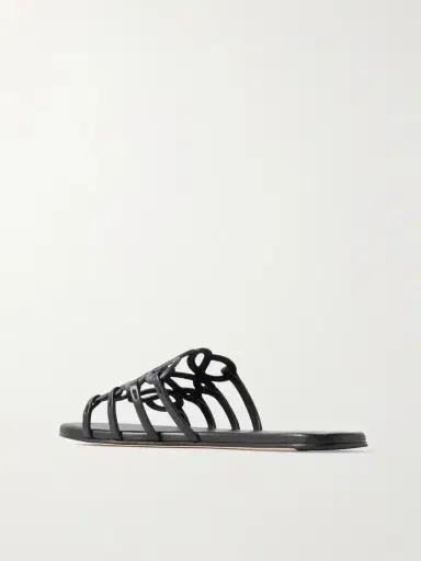 Loewe Petal Anagram Leather Slides | Thumbnail 3 Loewe Petal Anagram Leather Slides | Thumbnail 3