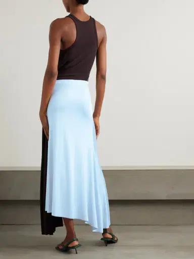 Victoria Beckham Embellished Two-tone Cutout Jersey Midi Dress | Thumbnail 3 Victoria Beckham Embellished Two-tone Cutout Jersey Midi Dress | Thumbnail 3