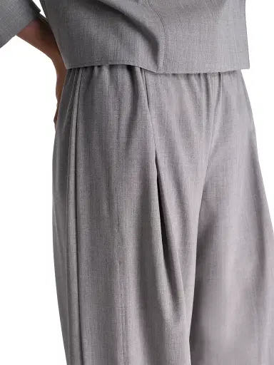 TWP Women's Eva Tux Pleat Pants - Medium Heather Grey | Thumbnail 6 TWP Women's Eva Tux Pleat Pants - Medium Heather Grey | Thumbnail 6