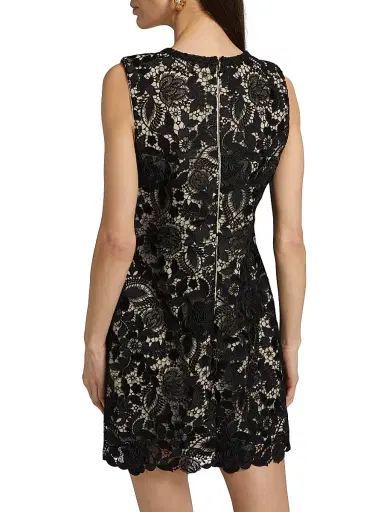 Milly Women's Garden Lace Sheath Minidress - Black | Thumbnail 5 Milly Women's Garden Lace Sheath Minidress - Black | Thumbnail 5