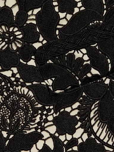 Milly Women's Garden Lace Sheath Minidress - Black | Thumbnail 7 Milly Women's Garden Lace Sheath Minidress - Black | Thumbnail 7