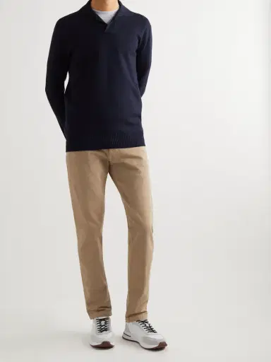 Loro Piana Weekend Walk Suede-Trimmed Shell Sneakers - Men | Thumbnail 2 Loro Piana Weekend Walk Suede-Trimmed Shell Sneakers - Men | Thumbnail 2