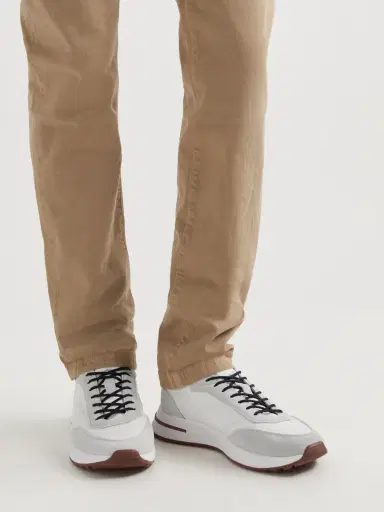 Loro Piana Weekend Walk Suede-Trimmed Shell Sneakers - Men | Thumbnail 3 Loro Piana Weekend Walk Suede-Trimmed Shell Sneakers - Men | Thumbnail 3