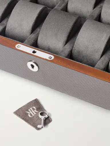 Rapport London Carbon Fiber and Wood 10-Piece Watch Box - Men | Thumbnail 4 Rapport London Carbon Fiber and Wood 10-Piece Watch Box - Men | Thumbnail 4
