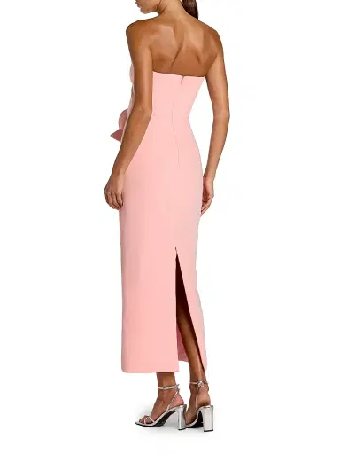 Mac Duggal Women's Floral Crepe Strapless Maxi Dress - Blush | Thumbnail 2 Mac Duggal Women's Floral Crepe Strapless Maxi Dress - Blush | Thumbnail 2
