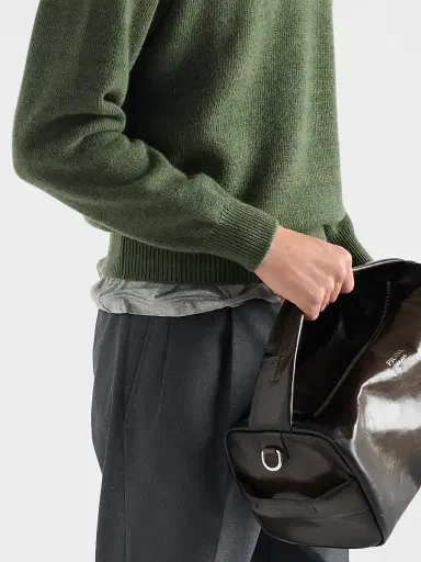 Prada Men's Re-Cashmere Crewneck Sweater - Green | Thumbnail 6 Prada Men's Re-Cashmere Crewneck Sweater - Green | Thumbnail 6