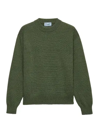 Prada Men's Re-Cashmere Crewneck Sweater - Green | Thumbnail 1 Prada Men's Re-Cashmere Crewneck Sweater - Green | Thumbnail 1